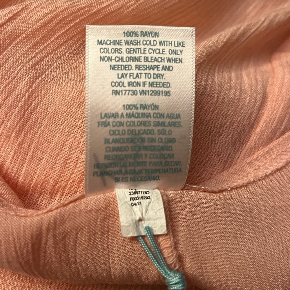 WOMEN'S Twist-Front Midi Cover Up Dress - Kona Sol new medium peach - Picture 3 of 5